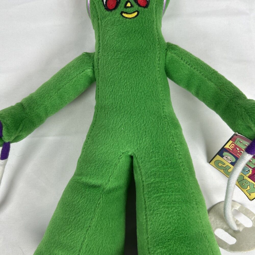 Vtg 2001 GUMBY Plush Ski Patrol Skiing 13” Cartoon Character Stuffed Animal - Picture 4 of 13